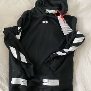 OFF WHITE BLACK HOODIE